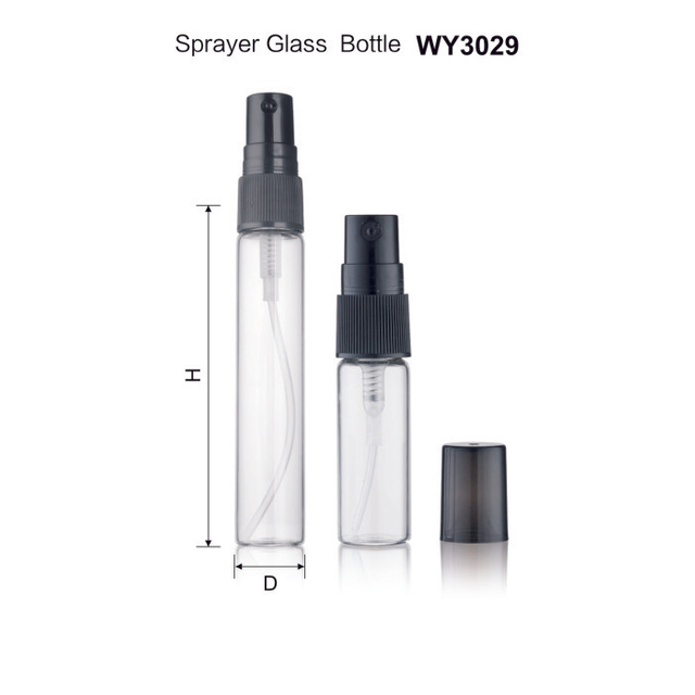 5ml 8ml 10ml 12ml 15ml ล้างขวดแก้วขวดสีขาวหรือสีดำพลาสติก Sprayer สำหรับขวดน้ำหอม