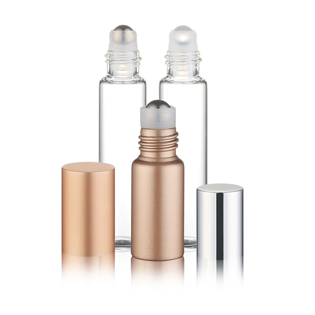5 ml 7 ml 8 ml 10 ml 12 ml Przezroczyste szklane butelki z rolką na olejki eteryczne