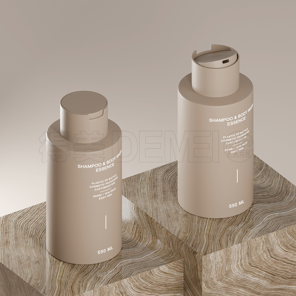 550 ml PP-plastic fles met schijfdop 