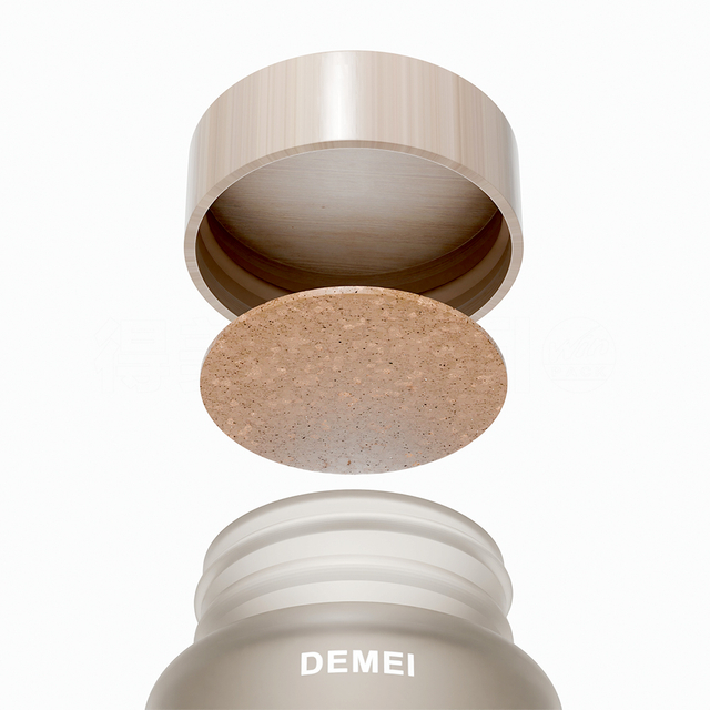 Bambu Kapaklı 60ml 150ml Kaps&uuml;l İla&ccedil; Cam Şişe
