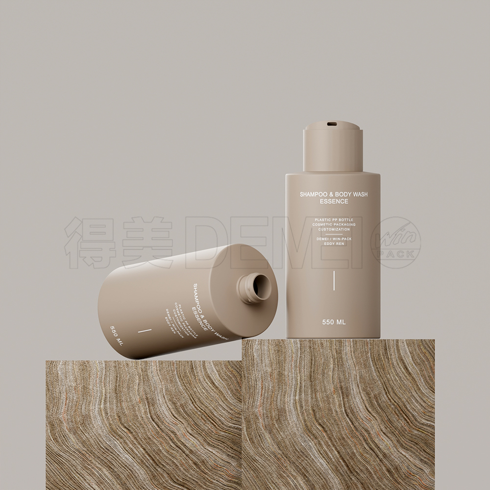 550 ml PP-plastic fles met schijfdop 