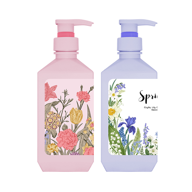 600ml HDPE Plastic Lotion Pump Bottle para sa Shampopo At Body Wash
