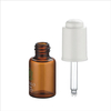 5ml 10ml 15ml Botol Penetes Kaca Bulat Coklat untuk Minyak Atsiri