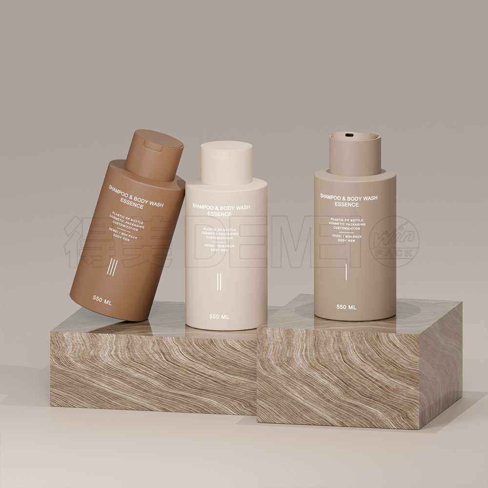 550 ml PP-plastic fles met schijfdop 