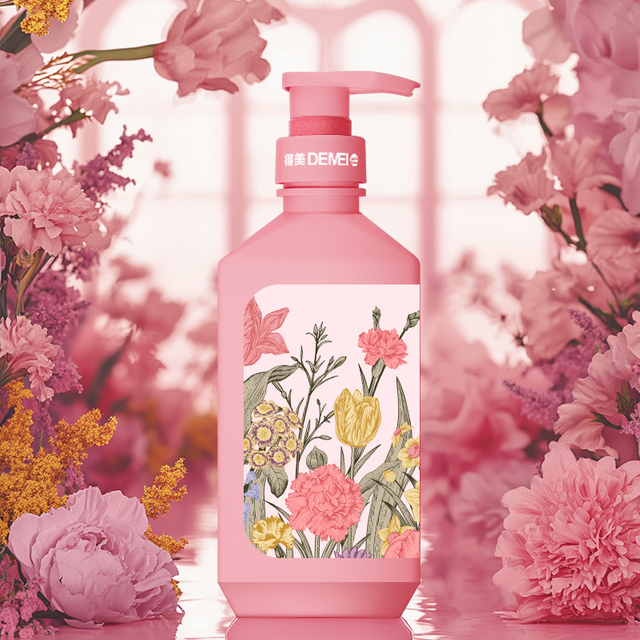 600ml HDPE Plastic Lotion Pump Bottle para sa Shampopo At Body Wash