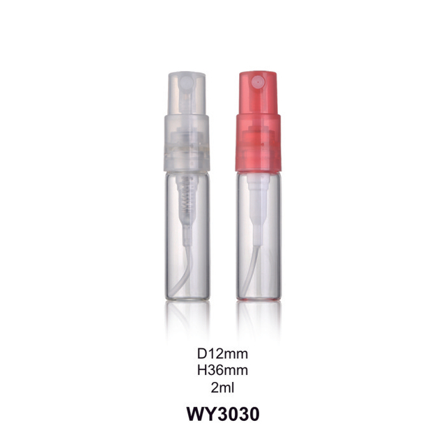 1.5ml 2ml 2.5ml 3ml Botol Kaca Tabung Bening dengan Penyemprot Berwarna untuk Botol Parfum Mini 