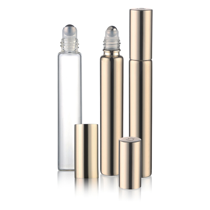 5ml 7ml 8ml 10ml 12ml 15ml Penyemprotan Hijau Biru Atau Matte Emas Mengkilap Botol Roll on Grosir untuk Minyak Esensial dan Serum