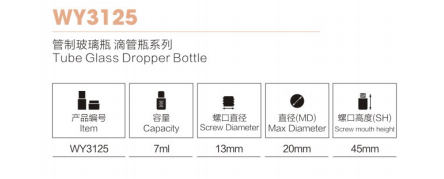 ขวดหยด UV Comestic ขนาดเล็กสำหรับการแพทย์