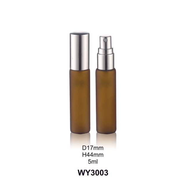 5 ml 8 ml 10 ml 15 ml heldere of amberkleurige parfumspuitfles met aluminium spuit en aluminium dop