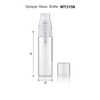 10ml 15ml 20ml 25ml 30ml Botol Parfum Kaca Bening grosir dengan Sprayer Plastik Bening