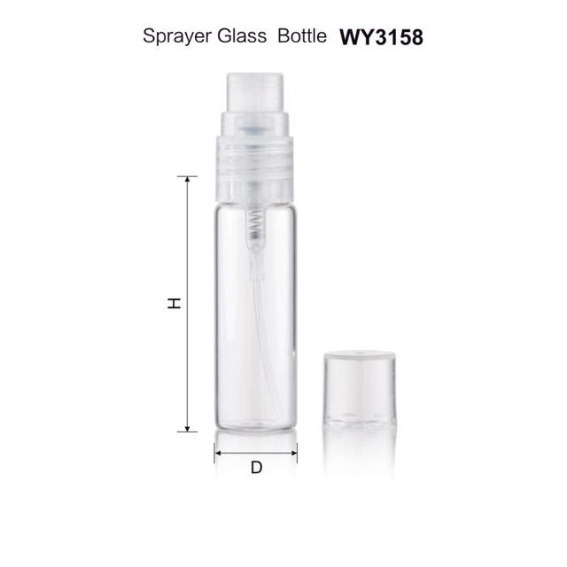 10ml 15ml 20ml 25ml 30ml Chai nước hoa thủy tinh trong suốt b&aacute;n bu&ocirc;n với b&igrave;nh xịt nhựa trong