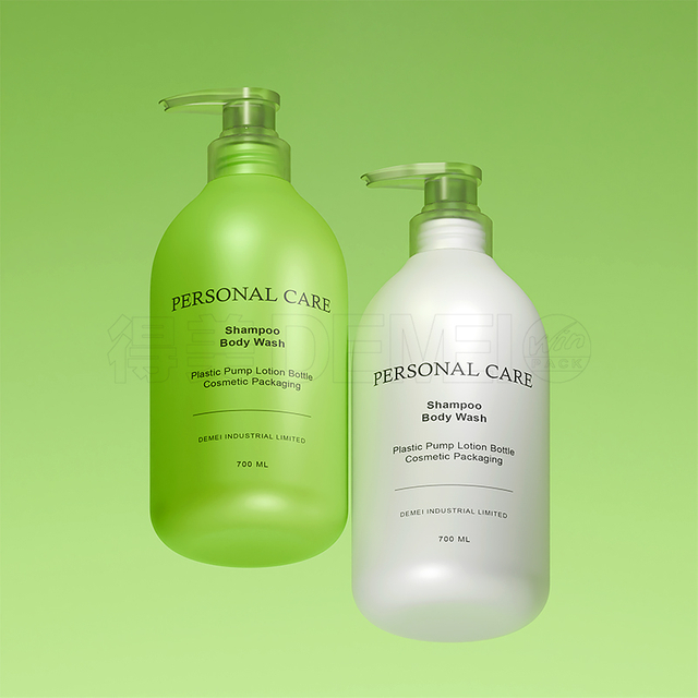 로션 펌프 및 플립 탑 캡이 포함된 500ml 700ml HDPE 플라스틱 병